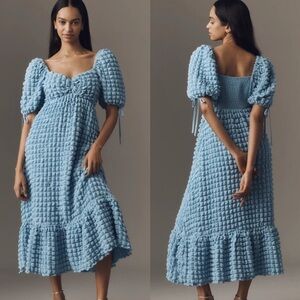 Endless Rose BUBBLE PUFF SLEEVE MAXI DRESS
